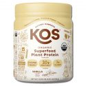 Kos Nutritionals Organic Plant Based Protein Powder Vanilla 10 Serving Jar