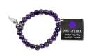 Zorbitz Inc. Art of Luck Bracelets Health/Protection - Amethyst/Angel Wing Charm