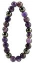 Zorbitz Inc. Lucky Magnetic Hematite Bracelets Amethyst - Health/Happiness