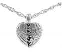 Lotus Light Pure Essential Oils Diffuser Necklace Winged Heart Necklace